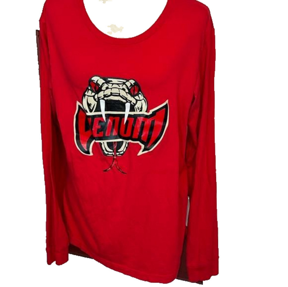 Venom Snake Red Long Sleeve Women’s Jersey Shirt L